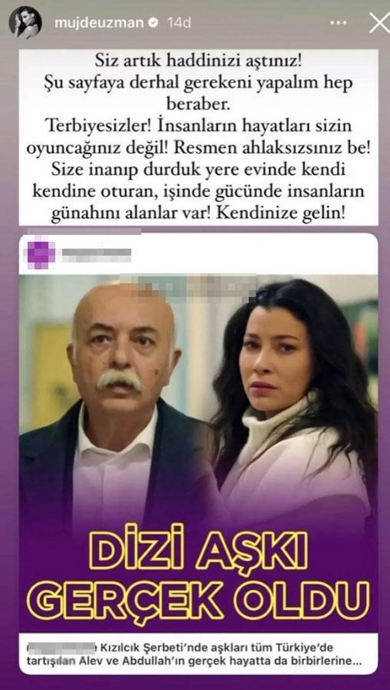 Dizi aşkı gerçek oldu iddiası Müjde Uzmanı kızdırdı: Terbiyesizler