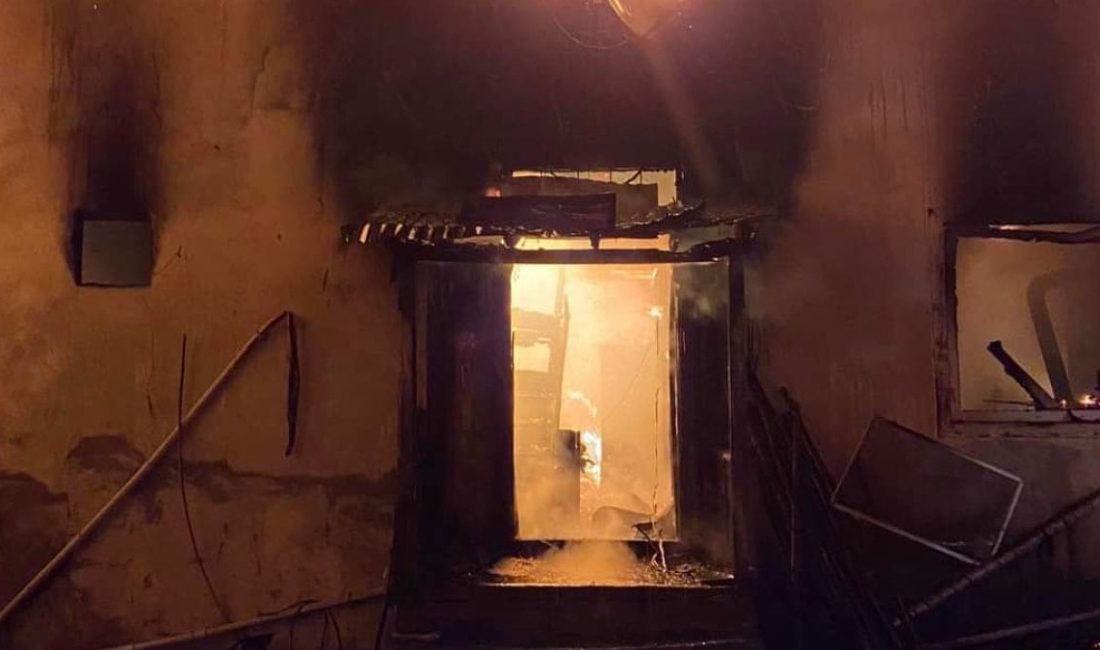  Yangın, 29 Ocak 2024 tarihinde Karagöz Mahallesi’ndeki 2 katlı
