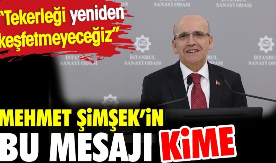 Hazine ve Maliye Bakanı Mehmet Şimşek, kredi genişlemesini enflasyon hedefiyle