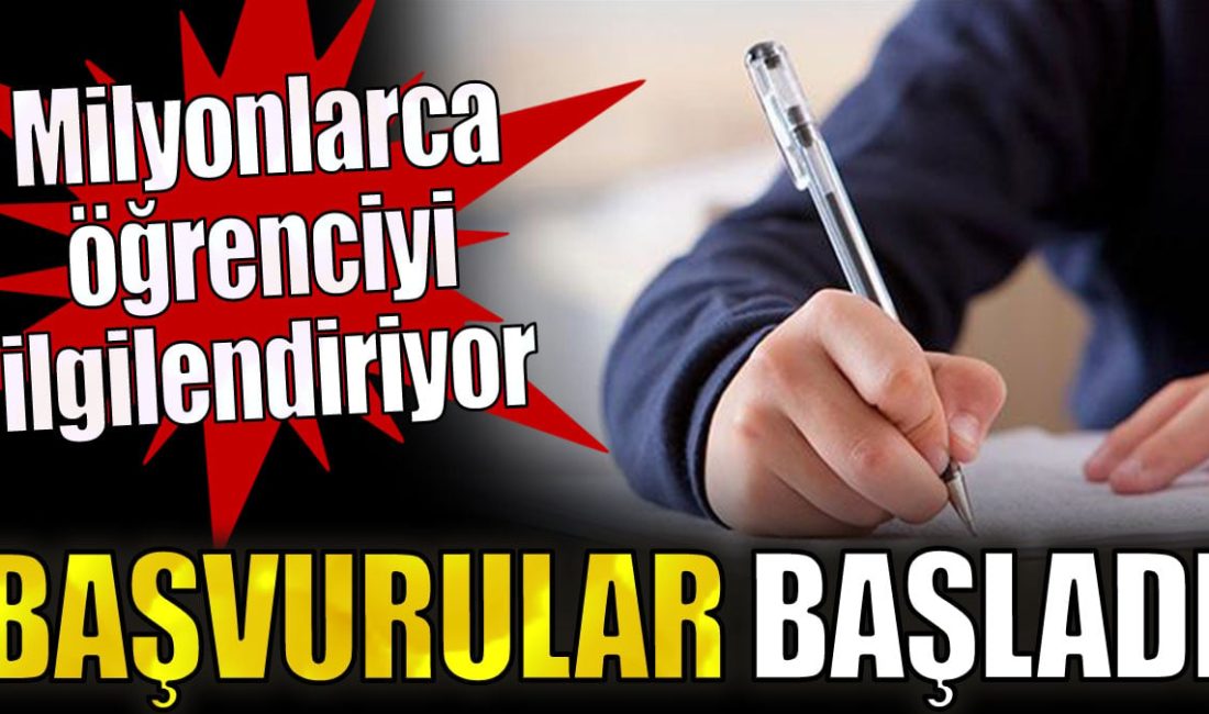  Yükseköğretim Kurumları Sınavı (YKS) başvuruları bugün başladı ve 25