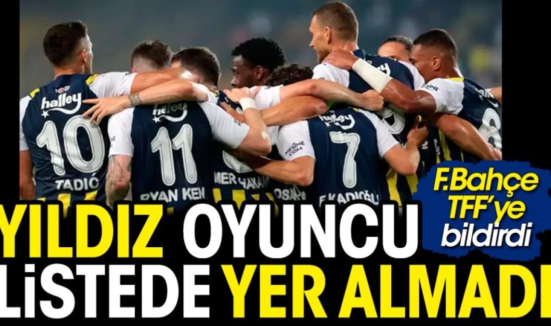  Fenerbahçe'nin yıldız oyuncusu Ryan Kent, TFF'ye verilen transfer listesine