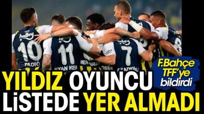  Fenerbahçe'nin yıldız oyuncusu Ryan Kent, TFF'ye verilen transfer listesine