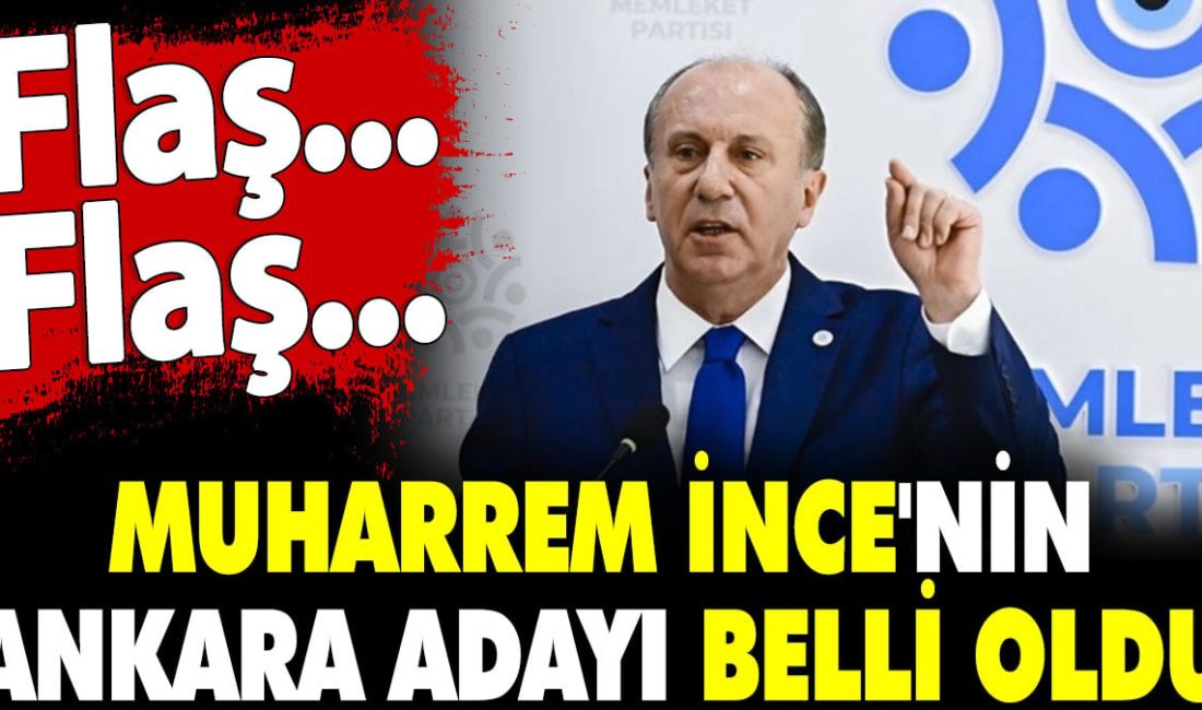 Memleket Partisi Genel Başkanı Muharrem İnce, Ankara Büyükşehir Belediye Başkan