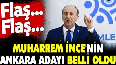 Memleket Partisi Genel Başkanı Muharrem İnce, Ankara Büyükşehir Belediye Başkan