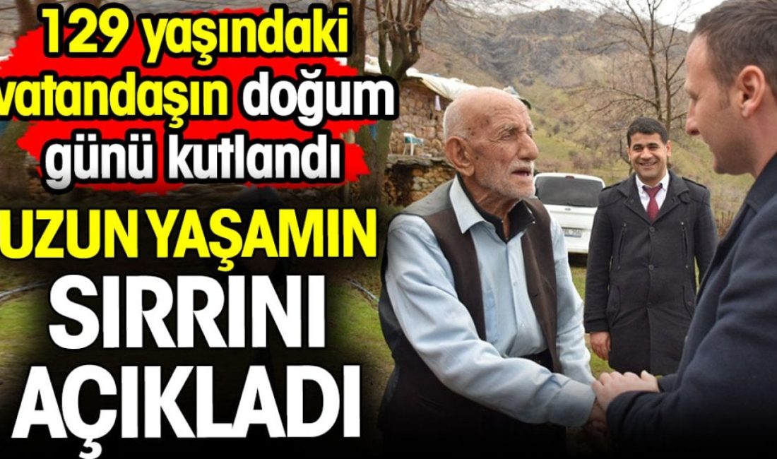 129. yaşını kutlayan Mehmet Reşit Ak, uzun ve sağlıklı yaşamının