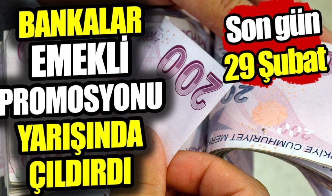 Bankalar emekli maaşı promosyonları için birbirleriyle yarışıyor. 15 bin TL'ye