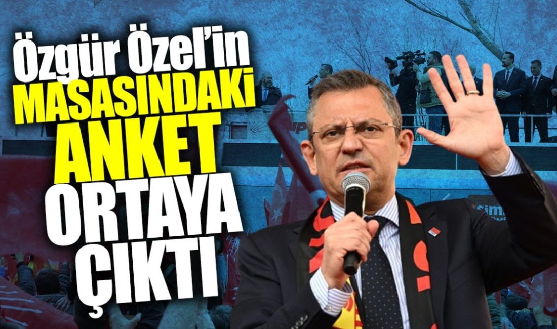 Özgür Özel’in masasındaki gizli anket, İstanbul Büyükşehir Belediye Başkanlığı yarışında