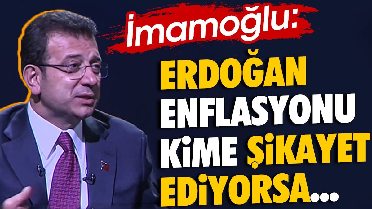 Ekrem İmamoğlu, SZC TV'de Uğur Dündar'ın sorularını yanıtladı. İmamoğlu, Cumhurbaşkanı