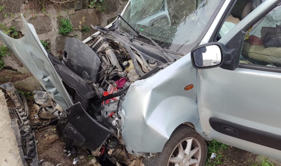 Giresun'da meydana gelen trafik kazasında İlyas Kır'ın kullandığı araç direksiyon