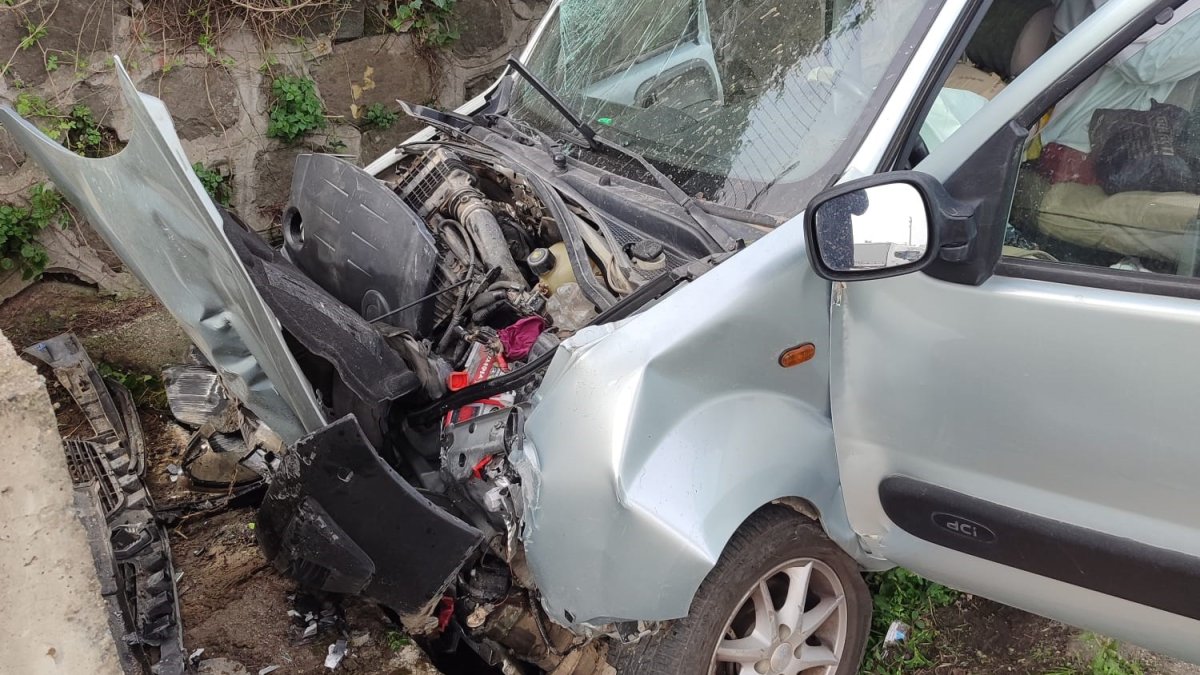 Giresun'da meydana gelen trafik kazasında İlyas Kır'ın kullandığı araç direksiyon