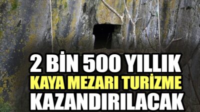 Muğla Marmaris'te bulunan 2500 yıllık Lykia tipi kaya mezarı, yapılacak