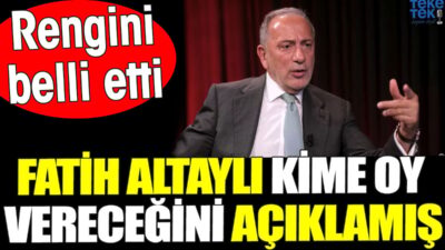 Gazeteci Fatih Altaylı, yarın gerçekleşecek yerel seçimlerde kime oy vereceğini