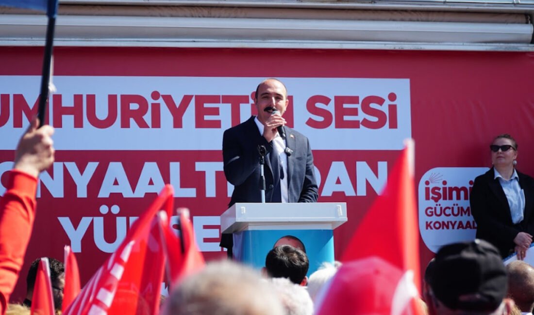 Antalya’nın kalbi Konyaaltı’nda, Cem Kotan’ın liderliğindeki coşkulu miting, yerel seçimler