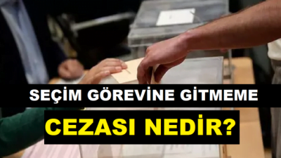 Seçim görevinde bulunmamak, 50 güne kadar adli para cezası ile