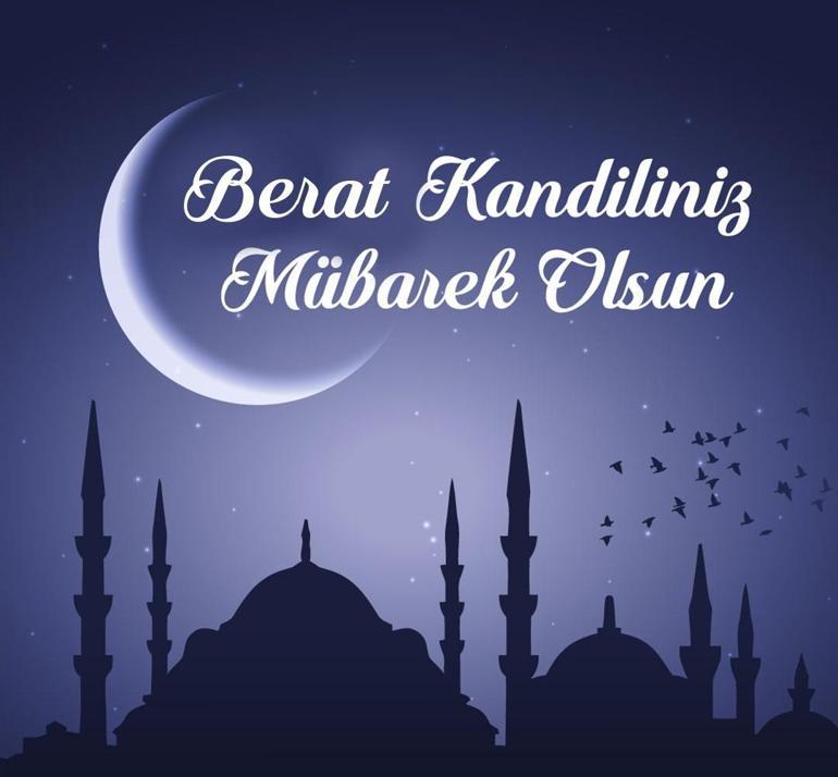 Berat Kandili mesajları, sözleri 2024 Resimli, en güzel, anlamlı, hadisli, ayetli, dualı, yazılı Hayırlı Kandiller mesajları
