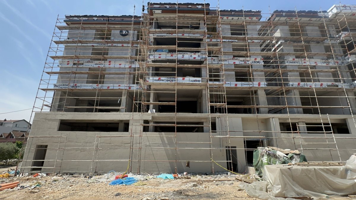 36 yaşındaki Muhammet Gök, Bursa Nilüfer'de bir inşaatta dış cephe