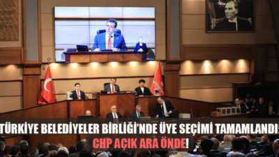 Türkiye Belediyeler Birliği'nde (TBB) yönetim seçimi tamamlandı. Seçimlerde CHP 442,