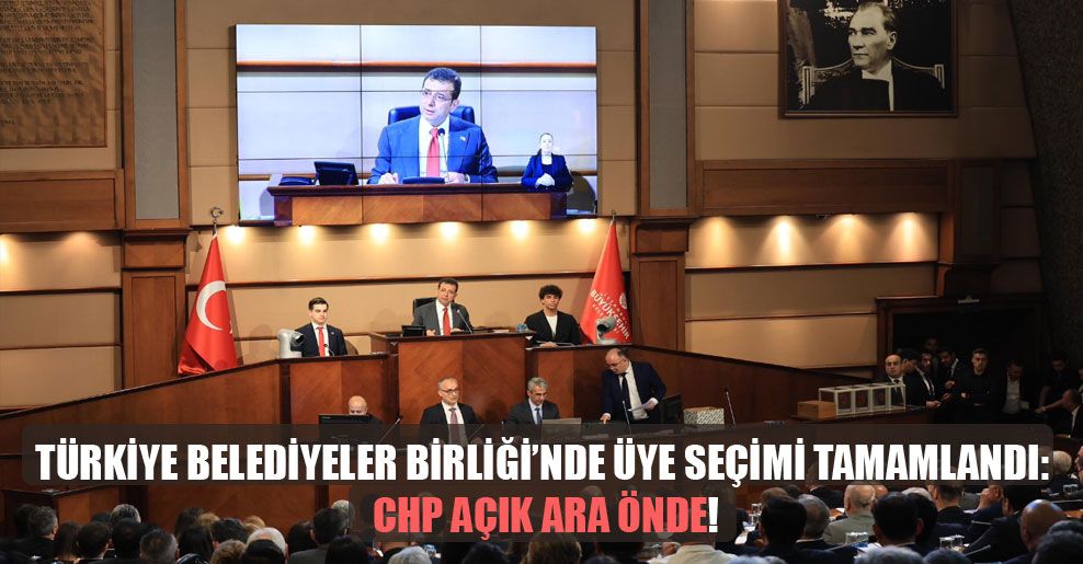 Türkiye Belediyeler Birliği'nde (TBB) yönetim seçimi tamamlandı. Seçimlerde CHP 442,