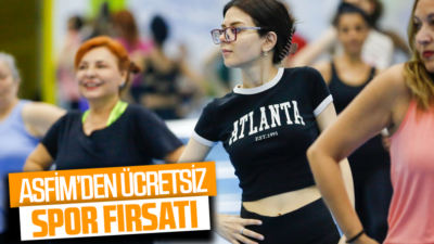 Antalya Büyükşehir Belediyesi ASFİM, ücretsiz spor ve fitness kursları çocuklar