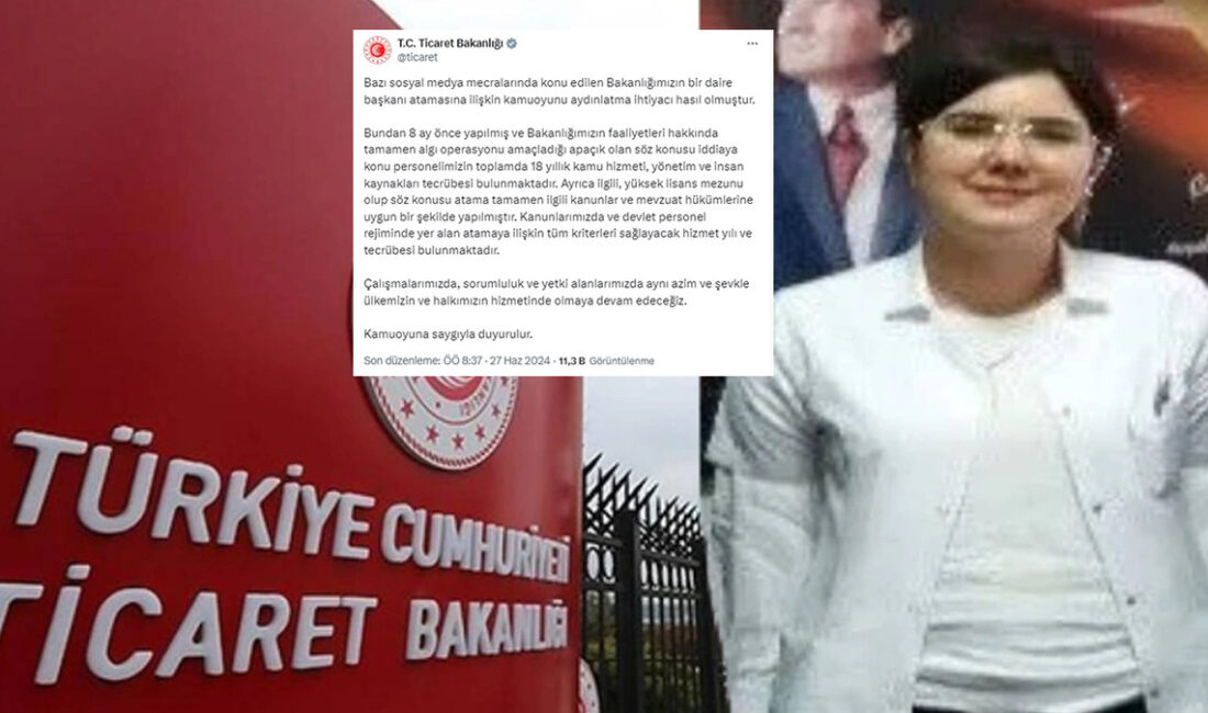 Aynur Tuncar, Balıkesir'de tıbbi sekreter olarak çalışırken Ticaret Bakanlığı'na daire