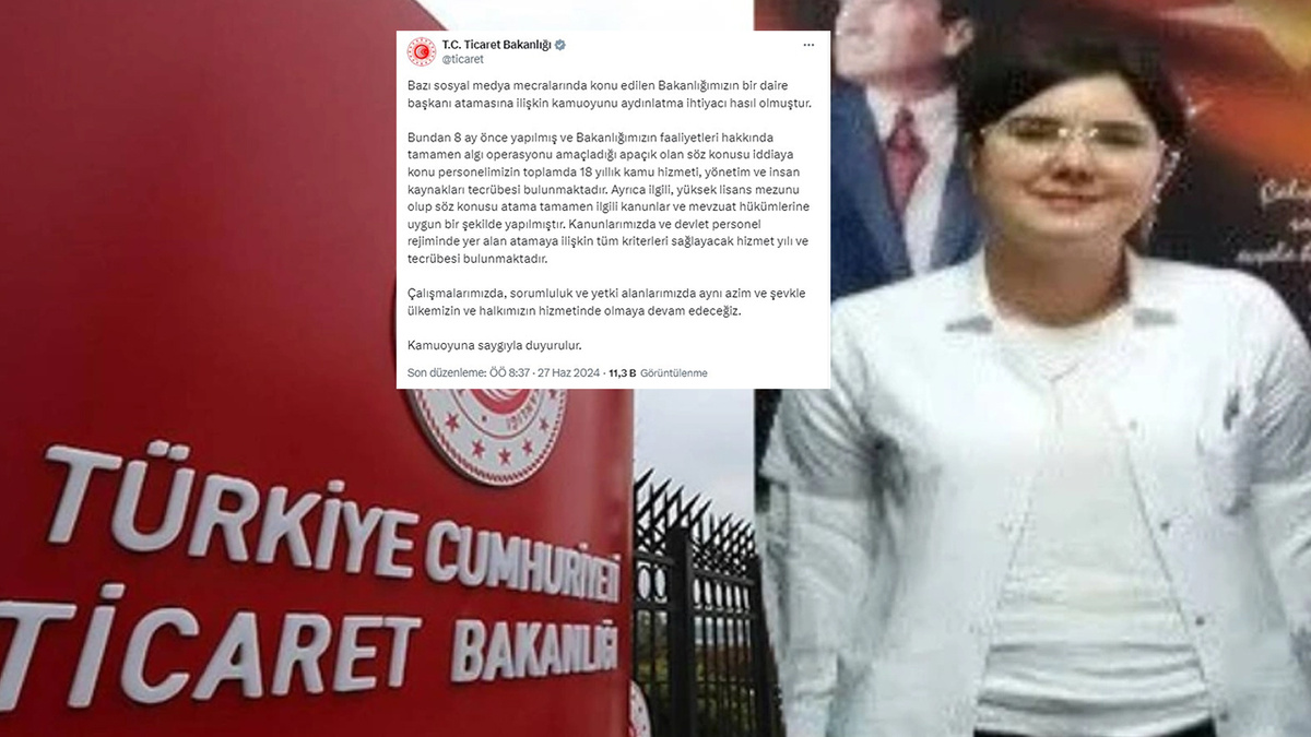 Aynur Tuncar, Balıkesir'de tıbbi sekreter olarak çalışırken Ticaret Bakanlığı'na daire