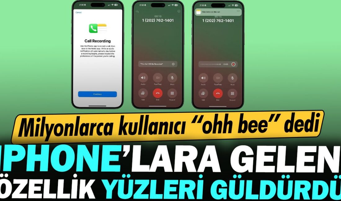 iPhone'lara gelen özellik yüzleri güldürdü. Milyonlarca kullanıcı 'ohh bee' dedirtti