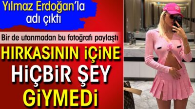 Hırkasının içine hiçbir şey giymedi. Bir de utanmadan bu fotoğrafı