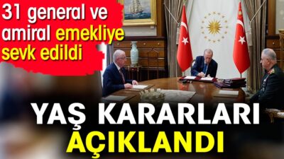2 general yaş haddi nedeniyle 1 Eylül 2024 tarihinden, 29