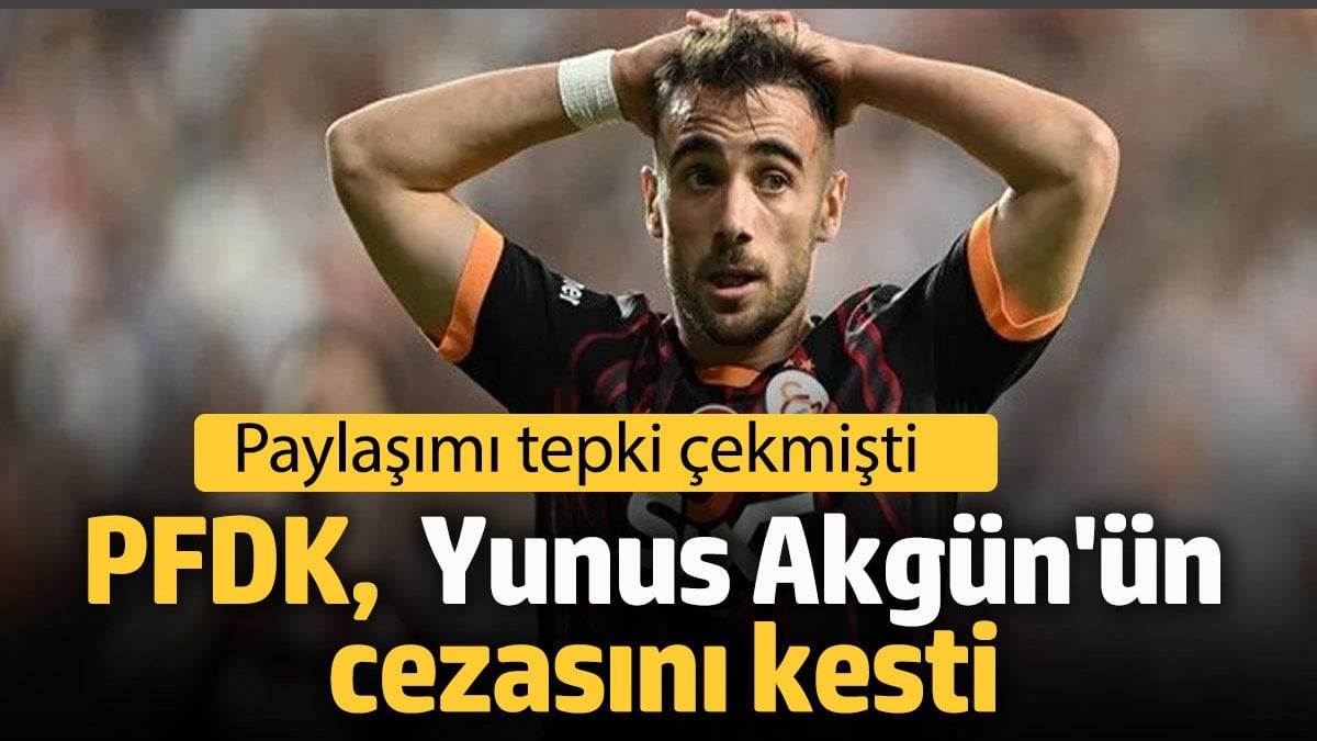 Türkiyе Futbol Fеdеrasyonu (TFF), Galatasaray futbolcusu Yunus Akgün’е 117 bin