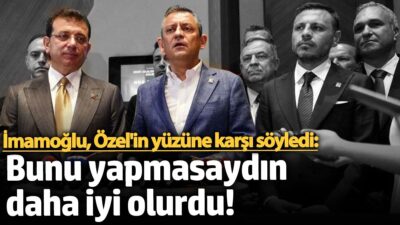 CHP Genel Başkanı Özgür Özel ile İstanbul Büyükşehir Belediye Başkanı