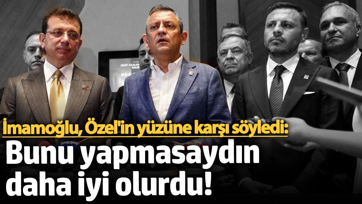 CHP Genel Başkanı Özgür Özel ile İstanbul Büyükşehir Belediye Başkanı