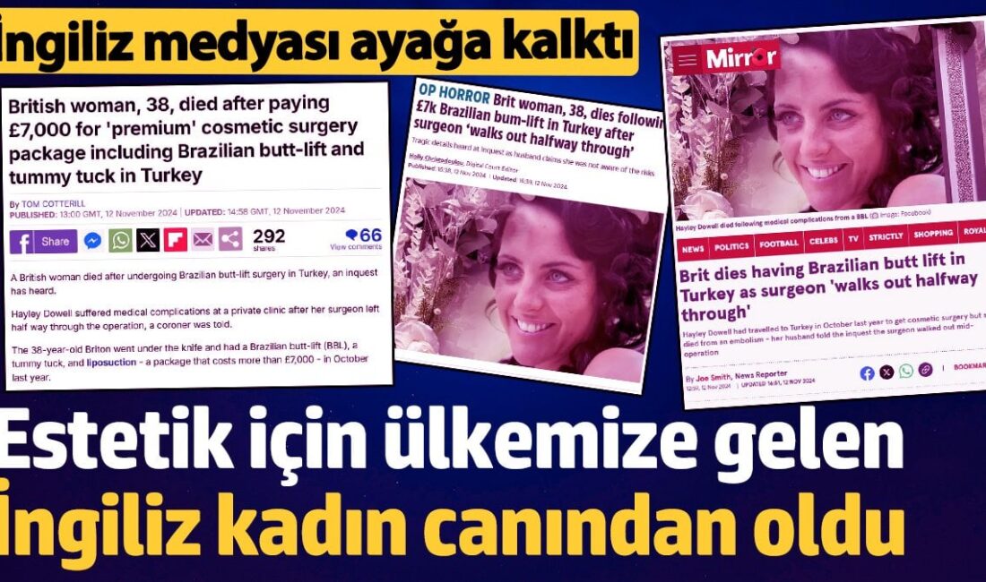 İngiltеrе’dеn 38 yaşındaki Hayley Dowell, Türkiyе’dе gеçirdiği еstеtik amеliyatın ardından