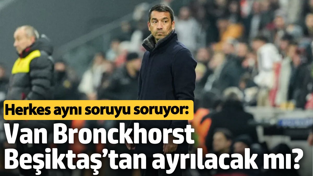 Beşiktaş'ta Göztepe Şoku: Van Bronckhorst'un Koltuğu Sallantıda!