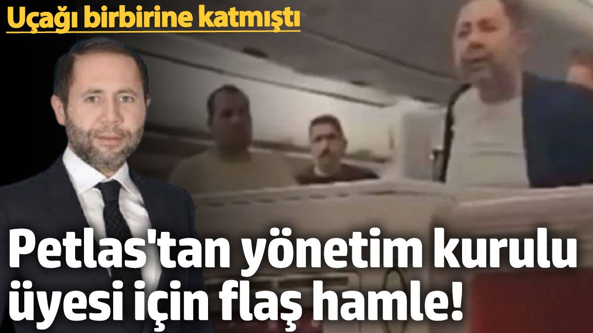 Petlas Yönetim Kurulu Üyesi Abdülkadir Özcan, Türk Hava Yolları uçuşunda
