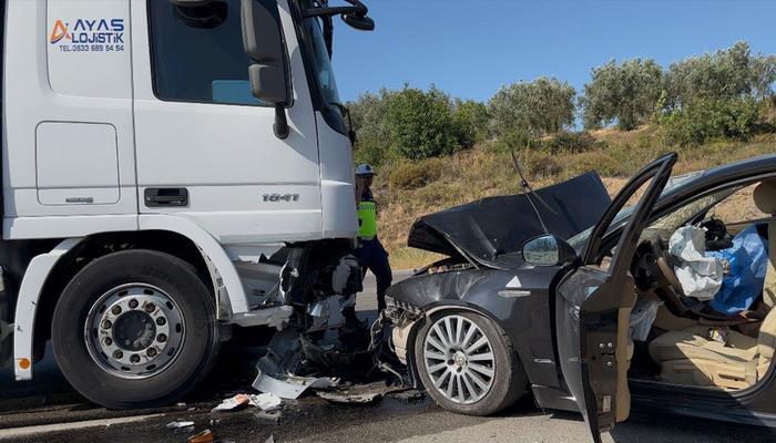 23 Haziran 2025’te İznik-Yenişehir yolunda otomobil ile tırın kafa kafaya
