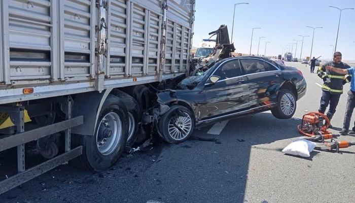 Ankara-Niğde Otoyolu’nda TIR’a arkadan çarpan otomobilde bulunan 66 yaşındaki Hamza