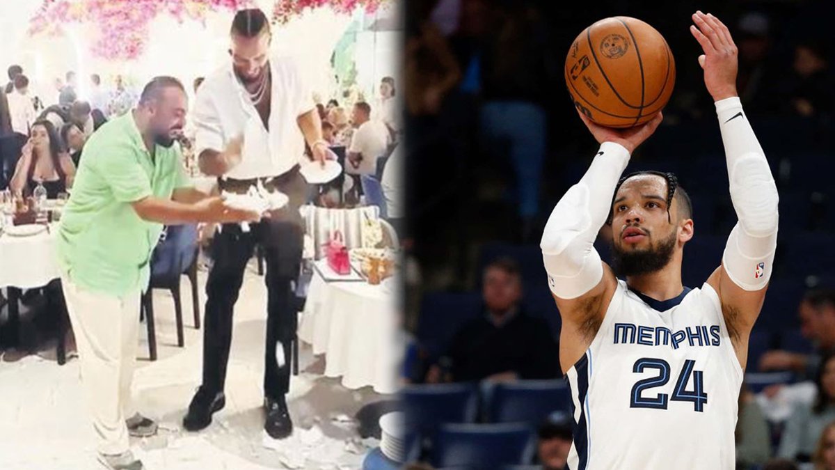 NBA yıldızı Dillon Brooks, yaz tatili için geldiği Bodrum'da bir