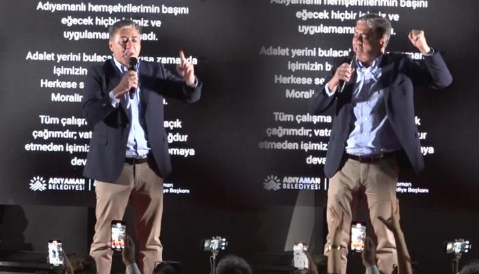 CHP Grup Başkanvekili Murat Emir, Adıyaman’daki mitingde sahneden inerken düştü.