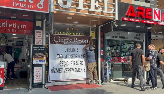 Kırşehir’de Bahamettin Öztürk’e ait otel, turizm belgesi eksiklikleri nedeniyle mühürlendi.