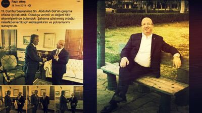 Antalya’da rüşvet soruşturmasında tutuklanan Fazlı Ateş’in, tanınmış siyasi isimlerle çekilmiş