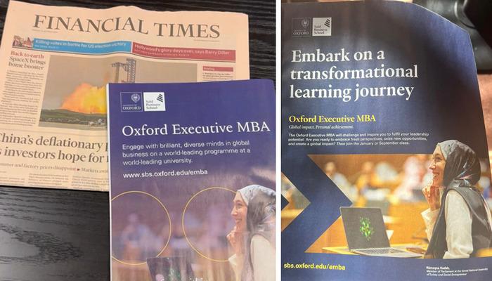 AK Parti İstanbul Milletvekili Rümeysa Kadak, Oxford’un yeni reklam yüzü oldu TBMM’nin en genç vekillerinden Rümeysa Kadak, Oxford İşletme Fakültesi mezunu