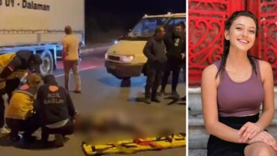  Özlem Korkmaz Edremit Zeytinli Kavşağı’nda karşıdan karşıya geçerken hızla