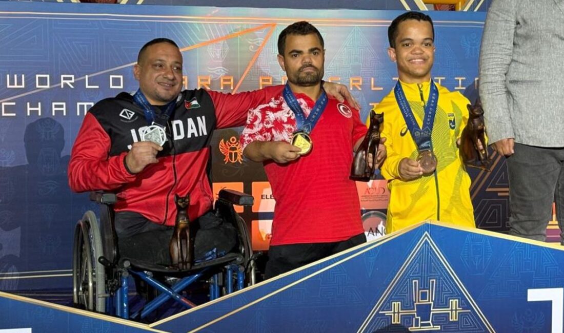 Milli sporcu Abdullah Kayapınar, Mısır’da düzenlenen Para Halter Dünya Şampiyonası’nda