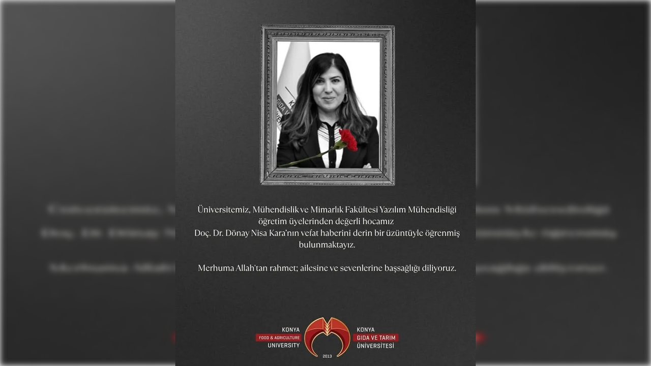 Doç. Dr. Dönay Nisa Kara Konya’da uzun süredir mücadele ettiği