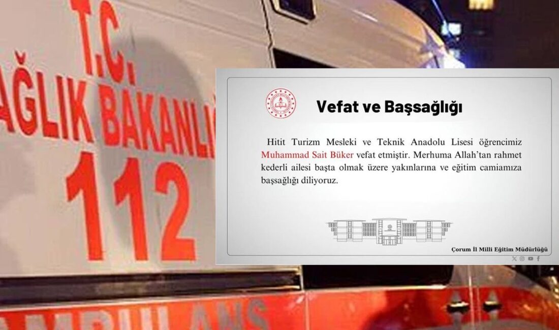 Çorum’un Osmancık ilçesinde motosikletin köprüden çaya düşmesi sonucu 16 yaşındaki