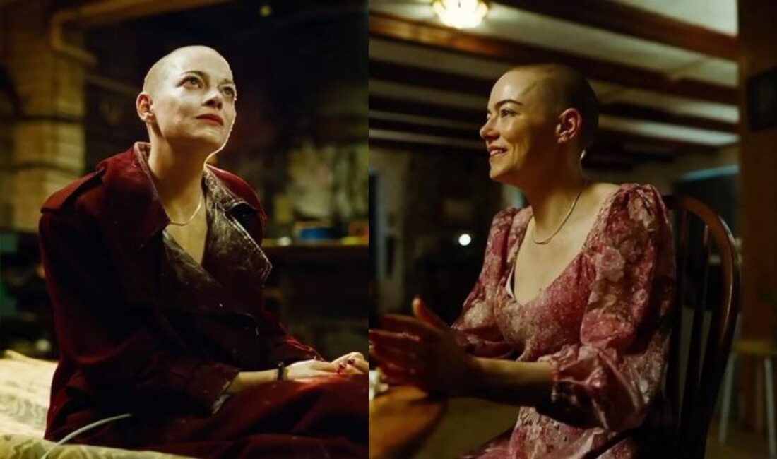 Emma Stone Bugonia filmi kel gösterim tıraş davetiyle dikkat çekti.