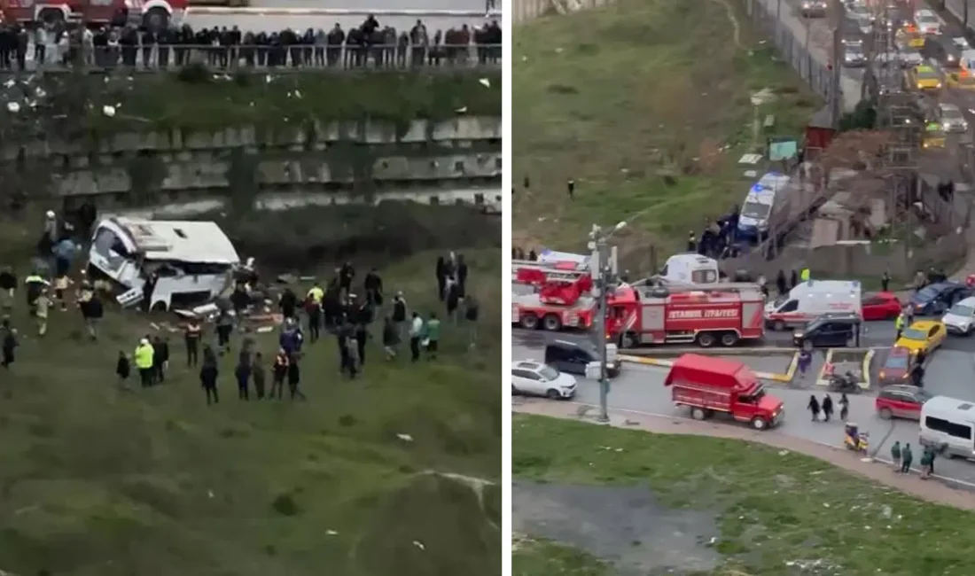 Esenyurt Yeşilkent’te şarampole yuvarlanan servis kazasında 4 kişi öldü, 7