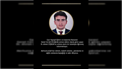 Diyarbakır Gazi Yaşargil Eğitim ve Araştırma Hastanesi Genel Cerrahi asistanı