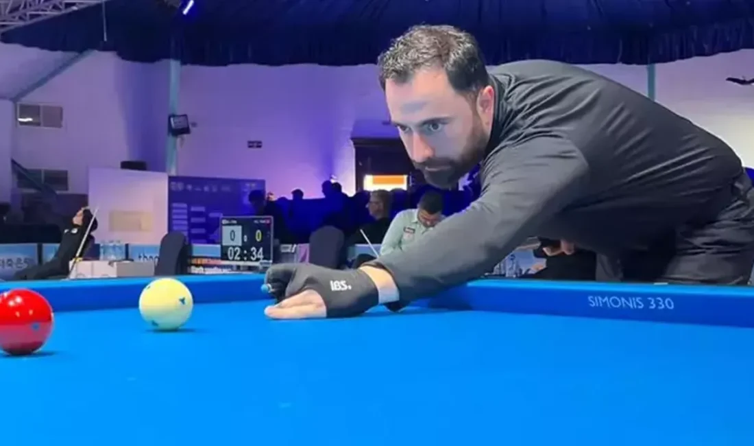 Milli bilardocu Berkay Karakurt 3 Bant Dünya Kupası’nda Mısır’da şampiyon
