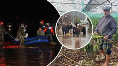 Antalya’nın Kumluca, Serik ve Kemer ilçelerinde etkili olan yoğun yağış